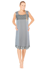 JEFFRICO Womens Sleeveless Nightgowns Sleepwear Soft Pajama Dress Nightshirts