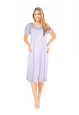 JEFFRICO Womens Short Sleeve Nightgowns Sleepwear Soft Pajama Dress Nightshirts