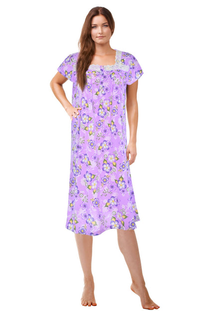 JEFFRICO Womens Nightgowns Sleepwear Soft Pajama Dress Nightshirts