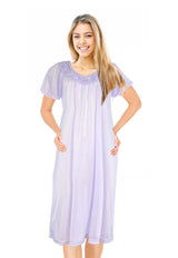 JEFFRICO Womens Short Sleeve Nightgowns Sleepwear Soft Pajama Dress Nightshirts