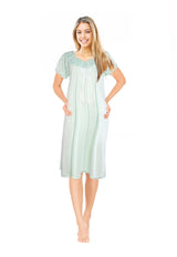 JEFFRICO Womens Short Sleeve Nightgowns Sleepwear Soft Pajama Dress Nightshirts