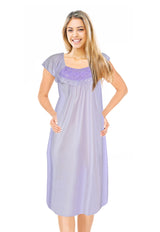 JEFFRICO Womens Short Sleeve Nightgowns Sleepwear Soft Pajama Dress Nightshirts