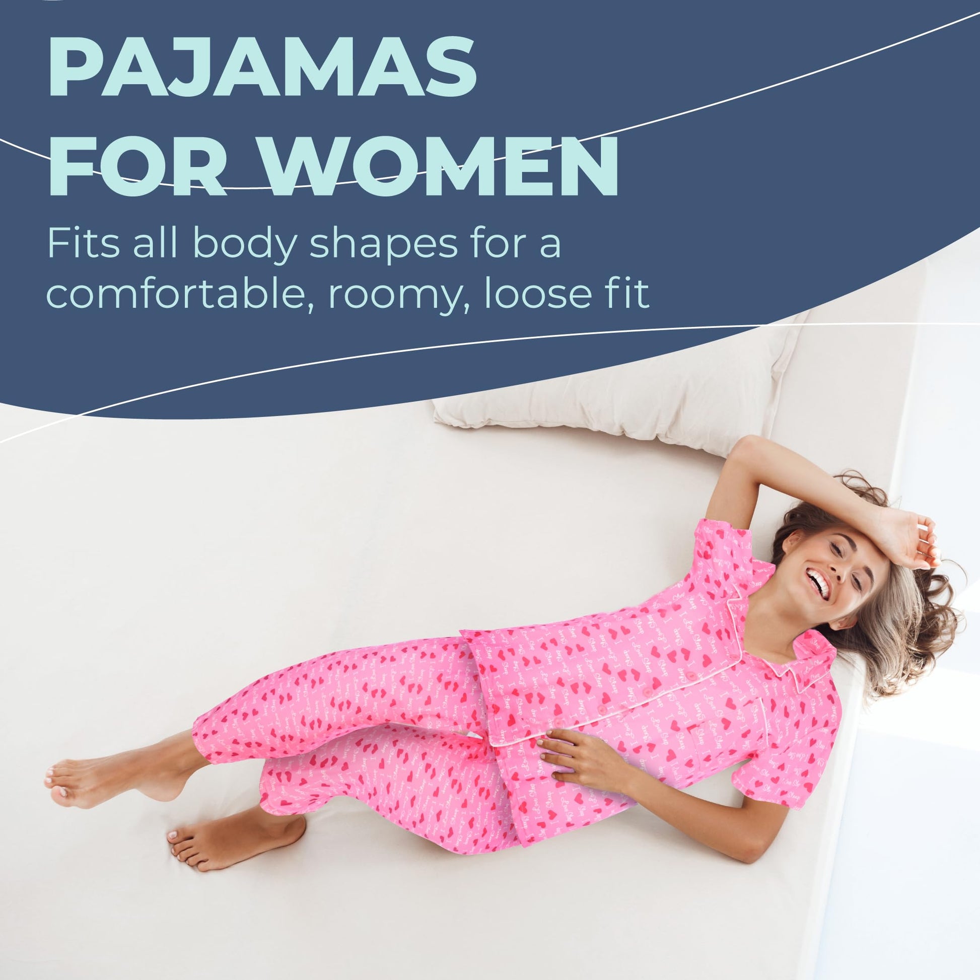 JEFFRICO Womens Pajamas For Women Ankle Length Pajamas Set