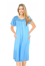 JEFFRICO Womens Short Sleeve Nightgowns Sleepwear Soft Pajama Dress Nightshirts