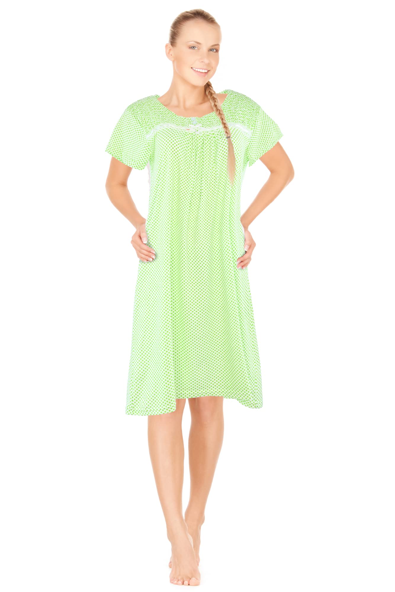 JEFFRICO Womens Nightgowns Sleepwear Soft Pajama Dress Nightshirts