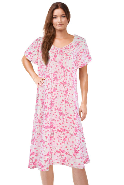 JEFFRICO Womens Nightgowns Sleepwear Soft Pajama Dress Nightshirts