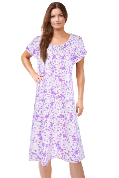 JEFFRICO Womens Nightgowns Sleepwear Soft Pajama Dress Nightshirts