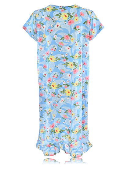 JEFFRICO Womens Nightgowns Sleepwear Soft Pajama Dress Nightshirts