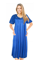 JEFFRICO Womens Short Sleeve Nightgowns Sleepwear Soft Pajama Dress Nightshirts