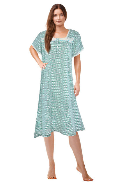 JEFFRICO Womens Nightgowns Sleepwear Soft Pajama Dress Nightshirts