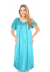 JEFFRICO Womens Short Sleeve Nightgowns Sleepwear Soft Pajama Dress Nightshirts