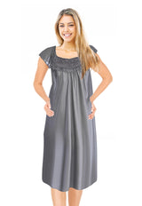 JEFFRICO Womens Short Sleeve Nightgowns Sleepwear Soft Pajama Dress Nightshirts