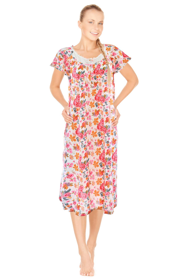 JEFFRICO Womens Nightgowns Sleepwear Soft Pajama Dress Nightshirts