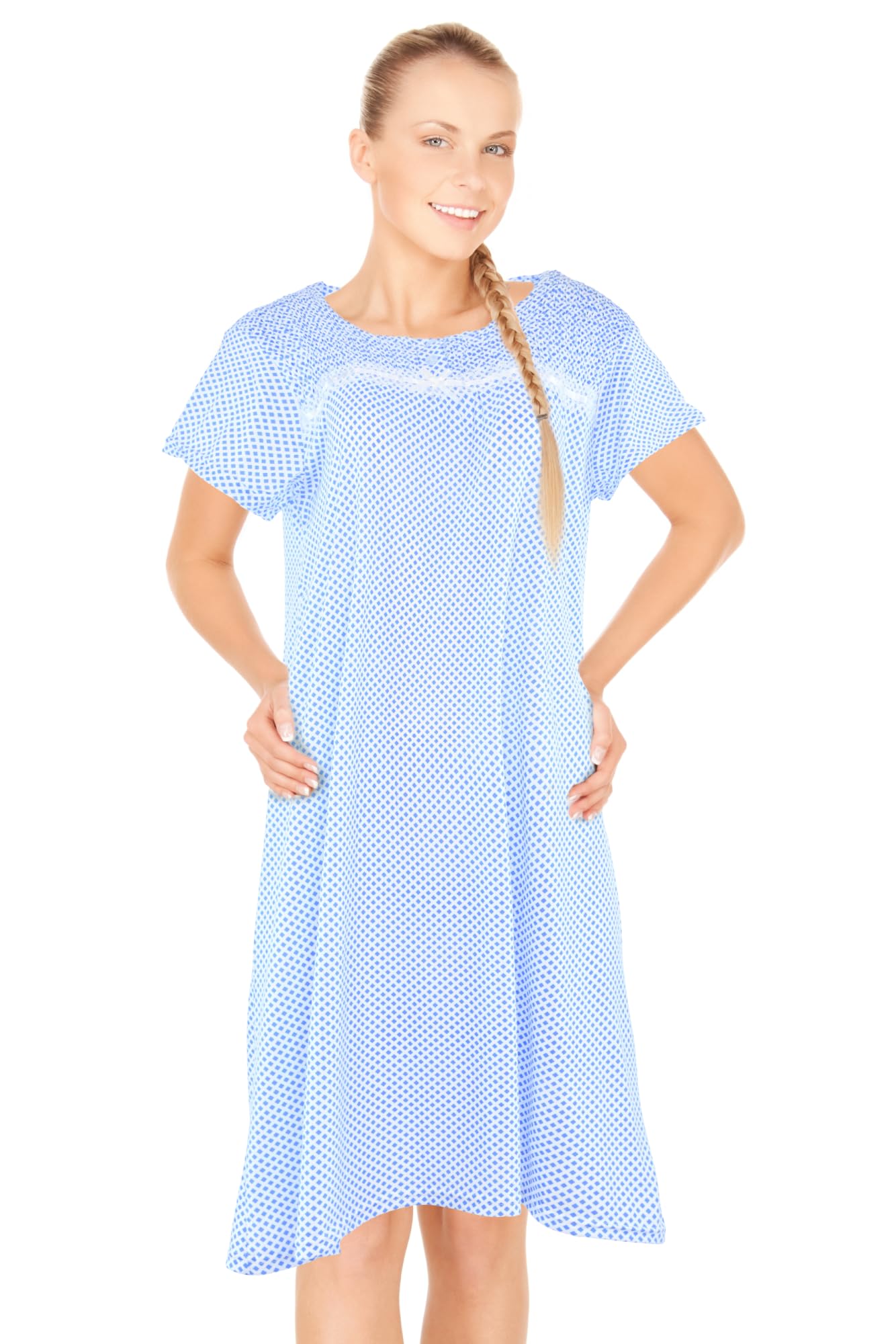 JEFFRICO Womens Nightgowns Sleepwear Soft Pajama Dress Nightshirts