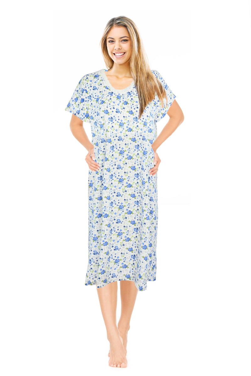 JEFFRICO Womens Nightgowns Sleepwear Soft Pajama Dress Nightshirts