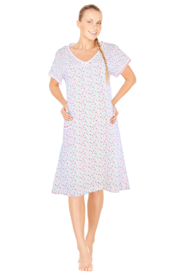 JEFFRICO Womens Nightgowns Sleepwear Soft Pajama Dress Nightshirts