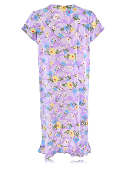 JEFFRICO Womens Nightgowns Sleepwear Soft Pajama Dress Nightshirts