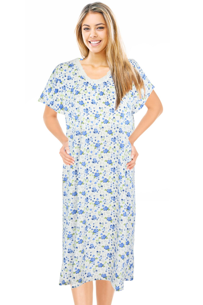 JEFFRICO Womens Nightgowns Sleepwear Soft Pajama Dress Nightshirts