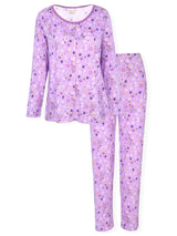 JEFFRICO Womens Pajamas For Women Long Sleeve Pajamas Set Sleepwear Soft Pajamas