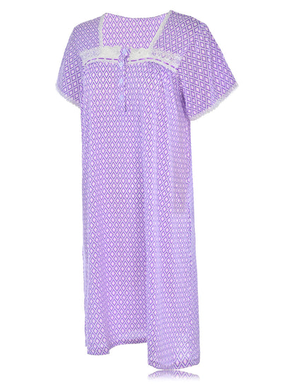 JEFFRICO Womens Nightgowns Sleepwear Soft Pajama Dress Nightshirts