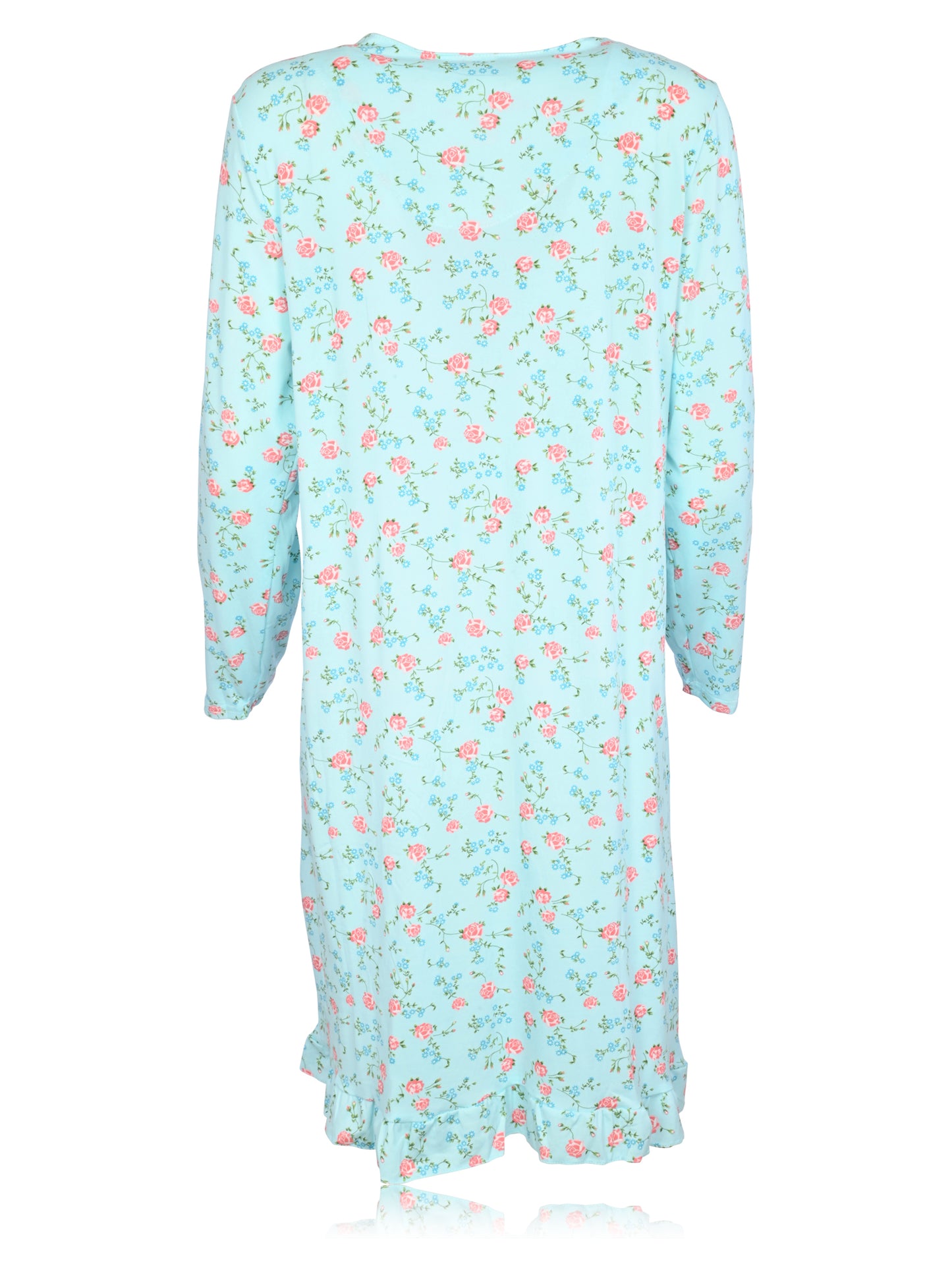 JEFFRICO Womens Long Sleeve Nightgowns Sleepwear Soft Pajama Dress Nightshirts