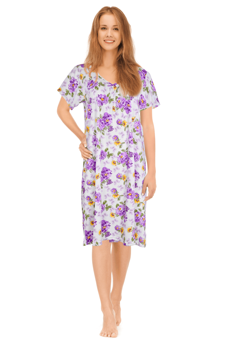 JEFFRICO Womens Nightgowns Sleepwear Soft Pajama Dress Nightshirts