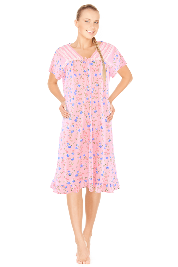 JEFFRICO Womens Nightgowns Sleepwear Soft Pajama Dress Nightshirts